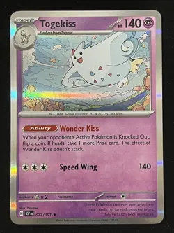 Togekiss Surging Sparks 072/191 Holo Rare Pokemon TCG card - Image 1