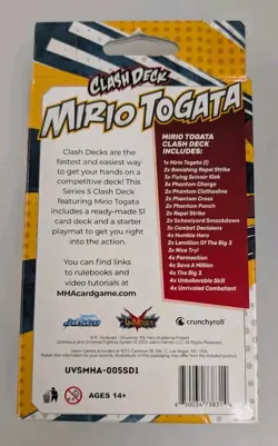 Mirio Togata Clash Deck My Hero Academia Collectible Card Game new - Image 2