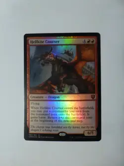 MtG Commander Legends Hellkite Courser FOIL 183/361 M/NM Flat Ship VCT123871 - Image 1