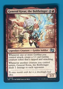 Mtg General Kreat, the Boltbringer (Anime) Foundations Jumpstart Regular - Image 1