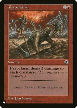 Pyroclasm - The List Light Play, English Magic the Gathering MTG The List - Image 1