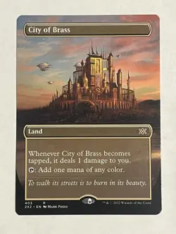 City of Brass NM Borderless Double Masters MTG - Image 1