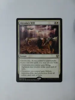 MtG Commander Legends Akroma's Will 003/361 M/NM Flat Ship VCT123870 - Image 1