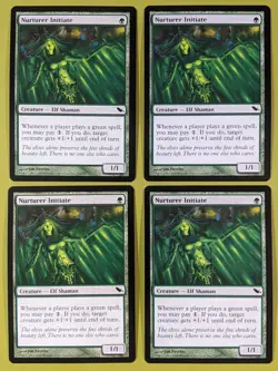 Nurturer Initiate x4 Shadowmoor 4x Playset Magic the Gathering MTG - Image 1