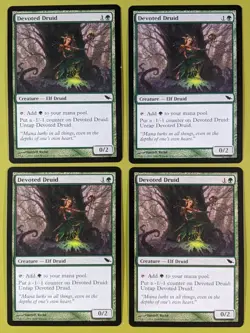Devoted Druid x4 Shadowmoor 4x Playset Magic the Gathering MTG - Image 1