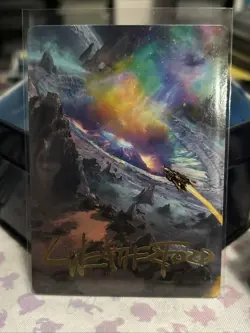 #45 Meteor Crater ART SERIES GOLD STAMPED Edge of Eternities MTG Card 45/54 - Image 1