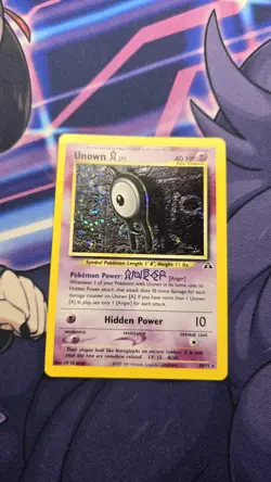 Unown A 14/75 Neo Discovery Pokemon Card Rare Holo - Image 2
