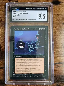 MTG ⭐All Hallow's Eve ITALIAN ⭐Legends Mint+ ⭐Graded CGC 9.5 ⭐Rare Magic Vigilia - Image 1