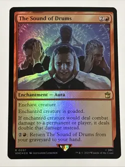 MTG Universes Beyond: Doctor Who The Sound of Drums Foil 0097 NM Rare - Image 1