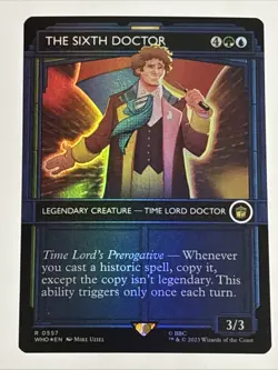MTG Universes Beyond: Doctor Who The Sixth Doctor Showcase Foil 0557 NM Rare - Image 1