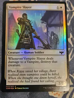 Vampire Slayer FOIL Innistrad Crimson Vow MTG Magic - Image 1