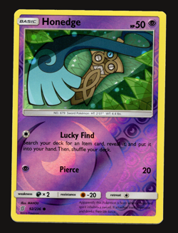 Pokemon TCG Honedge Unified Minds Sun & Moon SM 92 Reverse Holo NM Card - Image 1