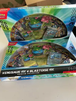 Venusaur ex Blastoise ex GameStop Exclusive Pokemon TCG NEW 2 sealed boxes - Image 1