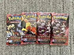 Pokemon SV Destined Rivals Booster Packs - English SEALED Set Of 4 - Image 1