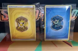 [2x] Official Pokemon Enamel Pin: Vaporeon & Jolteon VMAX Collection [Pre-Owned] - Image 1