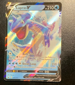 LAPRAS V 49/202 POKEMON SWORD & SHIELD HOLO RARE - Image 1
