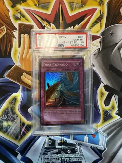 Yugioh Dust Tornado PSV-011 1st Edition PSA GEM MINT - Image 1