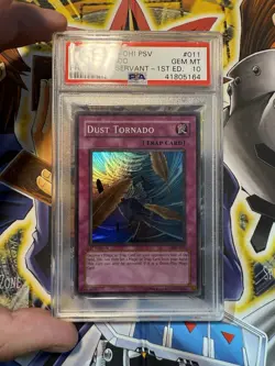 Yugioh Dust Tornado PSV-011 1st Edition PSA GEM MINT - Image 3