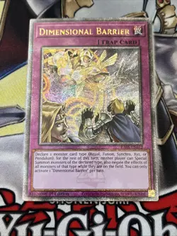 Yugioh! Dimensional Barrier - RA01-EN072 - Quarter Century Secret Rare - 1st LP - Image 1