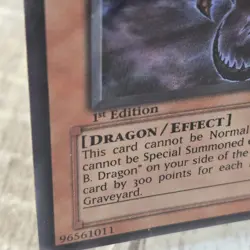 Yugioh Red-Eyes Darkness Dragon SD1-EN001 Ultra Rare 1st Edition DMG - Image 2