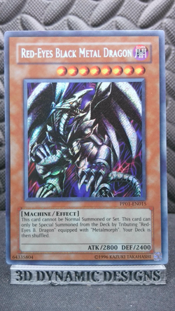 | Yugioh Red-Eyes Black Metal Dragon PP01-EN015 Secret Rare Premium NM/LP | - Image 1