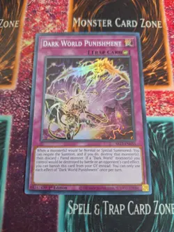 Yu-Gi-Oh! Dark World Punishment SR13-EN033 Super Rare 1st Edition Near Mint - Image 1