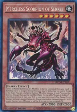 Yugioh! Merciless Scorpion of Serket - MZTM-EN002 - Collector's Rare - 1st Editi - Image 1