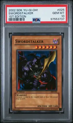 Swordstalker Yugioh 2002 SDK-025 Common 1st Edition PSA 10 - Image 1