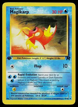 Pokemon Card - Magikarp Team Rocket 1st Edition 47/82 Uncommon - Image 1