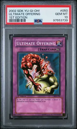 Ultimate Offering Yugioh 2002 SDK-050 Common 1st Edition PSA 10 - Image 1