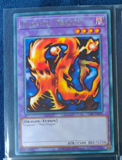 LOB-EN019 Darkfire dragon Rare 25th Anniversary Edition Mint YuGiOh Card - Image 1