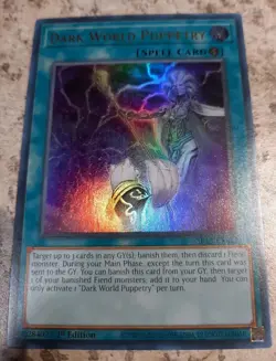 Yu-Gi-Oh! TCG - Dark World Puppetry Ultra Rare Mint Condition - Image 1