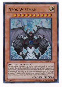 Yugioh! LP Neos Wiseman - LCGX-EN040 - Ultra Rare - Unlimited Edition - Image 1