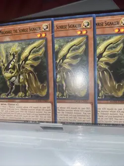 3x Gizmek Naganaki, the Sunrise Signaler 1st Edition Rare AMDE-EN037 Yu-Gi-Oh! - Image 2