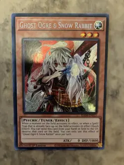 Yugioh! TCG - Ghost Ogre & Snow Rabbit - Secret Rare - RA04-EN015 - Stampede - Image 1
