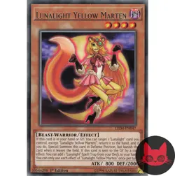 Yugioh Lunalight Yellow Marten LED4-EN047 Rare 1st Edition NM - Image 1