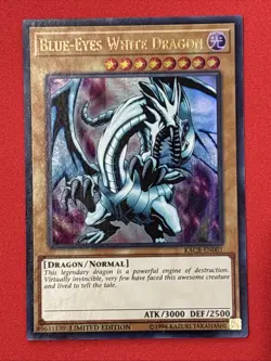 Blue-Eyes White Dragon KACB-EN001 Limited Ultra Rare LP - Image 1