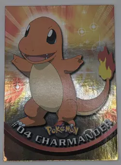 1999 Topps 04 Charmander Holo Pokemon Trading Card TCG NM - Image 1