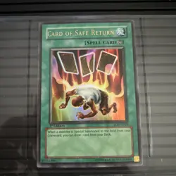Card of Safe Return YuGiOh! LON-029 - Ultra Rare 1st- NM misprint missing layer - Image 3