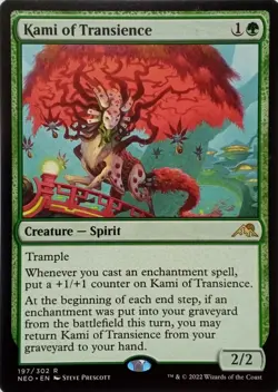 197/302 KAMI OF TRANSIENCE RARE KAMIGAWA: NEON DYNASTY MTG CARD - Image 1