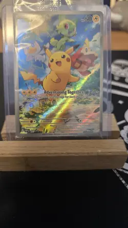 Pokemon Pikachu TCG SVP Black Star Promo SVP027 Holo Card Sealed - Image 3