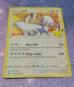 Pokemon Card Lugia 022/025 Holo Rare Celebrations NM - Image 1