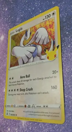 Pokemon Card Lugia 022/025 Holo Rare Celebrations NM - Image 3
