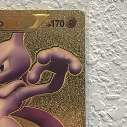Mewtwo EX 98/99 Next Destinies Gold Foil FanArt Pokemon Card HP 170 - Image 4
