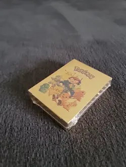 Custom Gold Pokemon Card Set 55pcs Sealed with Storage Box - Fan Art Design - Image 2