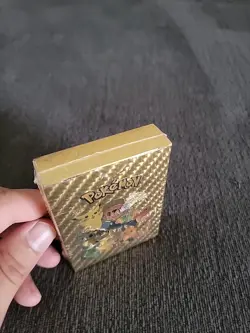 Custom Gold Pokemon Card Set 55pcs Sealed with Storage Box - Fan Art Design - Image 3