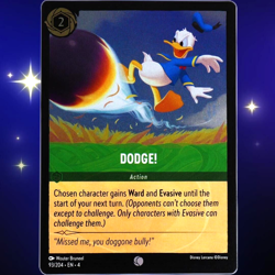 Dodge! Action Card - Common Foil - Disney Lorcana TCG Ursula's Return #93/204 - Image 1
