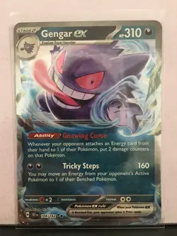 Gengar ex 104/162 Near Mint Condition Card Pokemon TCG! Read Description! - Image 1