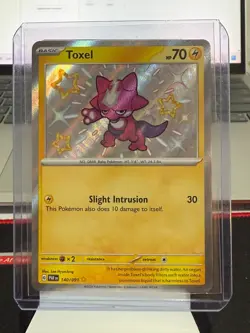 NM-Mint, English Pokemon card Holo Toxel - 140/091 Shiny Rare SV- Paldean Fates - Image 1