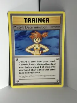 MISTY'S DETERMINATION TRAINER XY EVOLUTIONS SET POKEMON CARD - Image 1